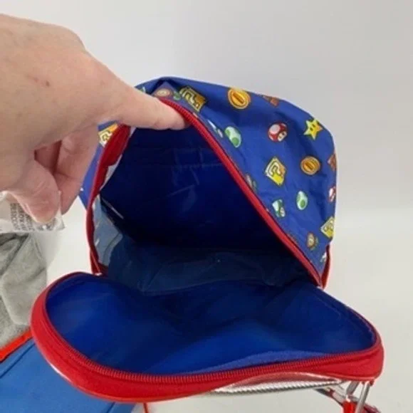 NWT Nintendo Super Mario Backpack Lunch Bag Pencil Case Set Character School - Picture 11 of 16